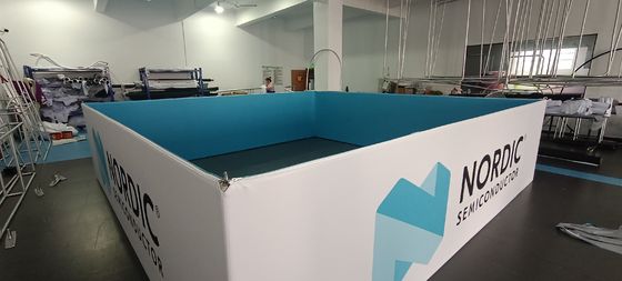 بنرهای کششی نمایشگاه 20ft Tension Fabric 60IN بنرهای پاپ آپ PSD نمایشگاه