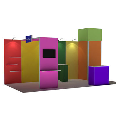 دیوارهای غرفه نمایشگاه تجاری 3x3 3x4 3x5 قابل حمل سیستم پارچه مدولار SEG