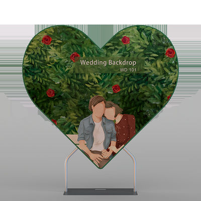 پس زمینه عروسی شخصی سازی شده تاشو 5FTX7FT دکوراسیون عروسی با گل سفارشی