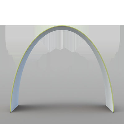 EZ Tube Arch Tension Fabric Balloon Arch Stand گرد فلزی نمایش پس زمینه