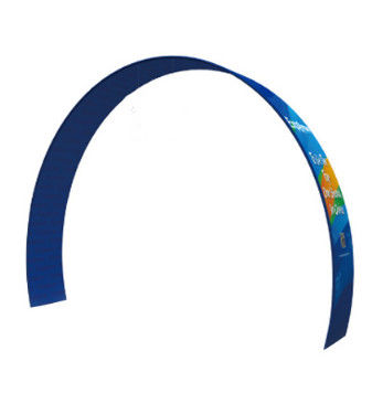 EZ Tube Arch Tension Fabric Balloon Arch Stand گرد فلزی نمایش پس زمینه
