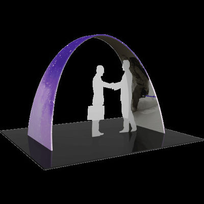 EZ Tube Arch Tension Fabric Balloon Arch Stand گرد فلزی نمایش پس زمینه