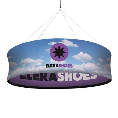 نمایشگر پاپ آپ 4FT X 1FT تابلوی آویز سقف نقاشی پارچه ای تک رو
