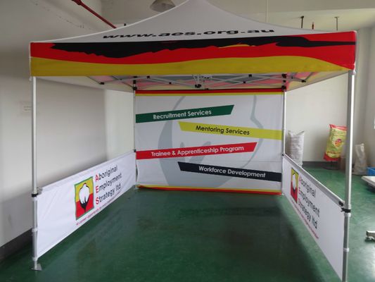 2.5X2.5m 8X8FT چادر سایه مربع ضد آب 10 X 20 سایبان در فضای باز نمایشگاه تجاری