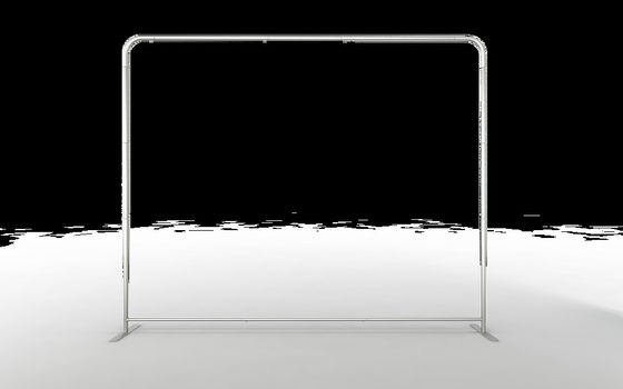 L Stand PCG Fabric Trade Biner Stand Advertising Pop Up Display Display پایه بنر
