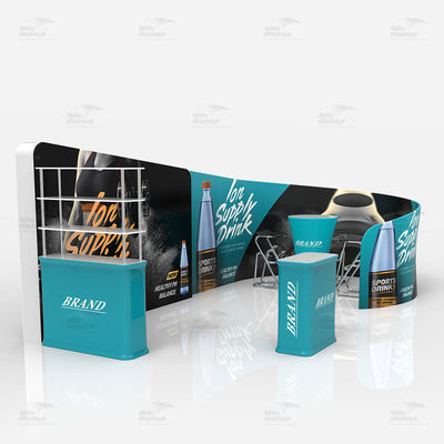 طراحی سفارشی نمایشگاه نمایشگاه نمایش تنش پارچه 10x20 غرفه